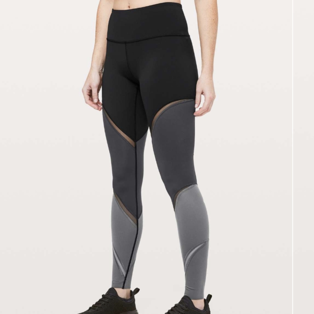 Lululemon Colour Me Ombre Tight *28" Black / Obsidian / Titanium